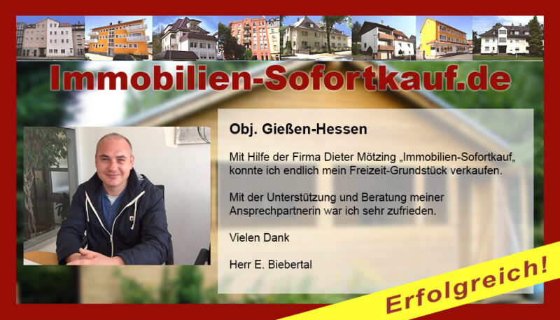 Mit Hilfe der Firma Dieter Mötzing „Immobilien-Sofortkauf“, konnte…