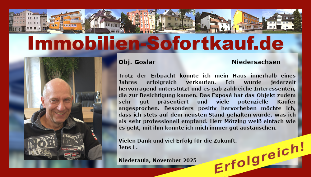 Trotz der Erbpacht konnte ich mein Haus innerhalb…