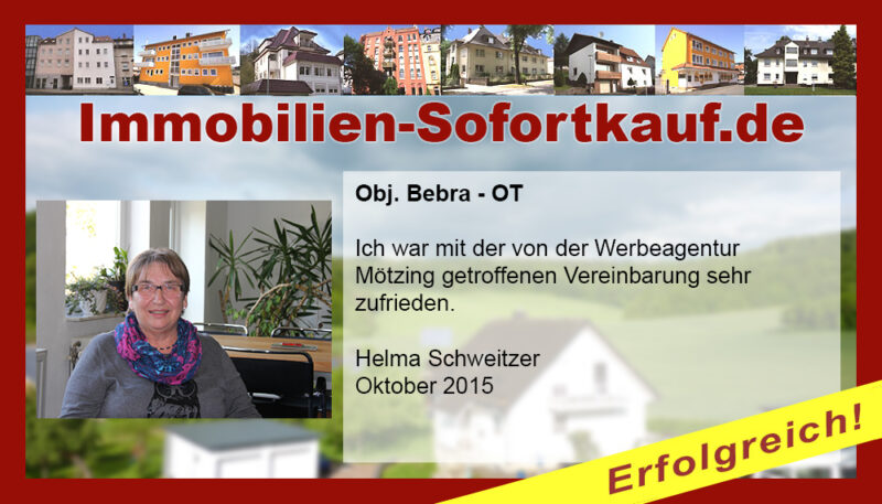 Ich war mit der von der Werbeagentur Mötzing…