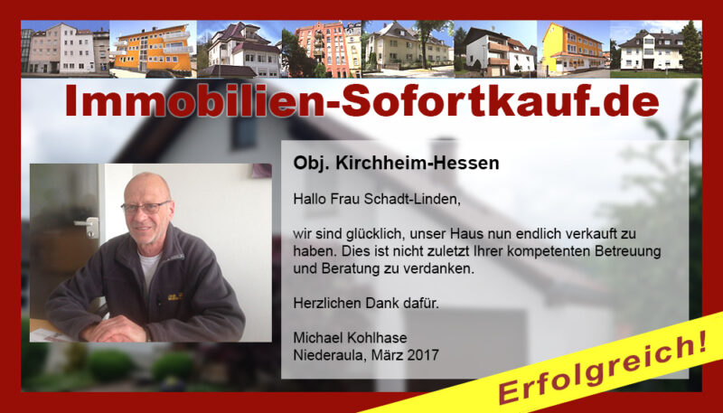 Hallo Frau Schadt-Linden, wir sind glücklich, unser Haus…