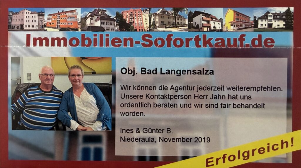 Wir können die Agentur jederzeit weiterempfehlen. Unsere Kontaktperson…