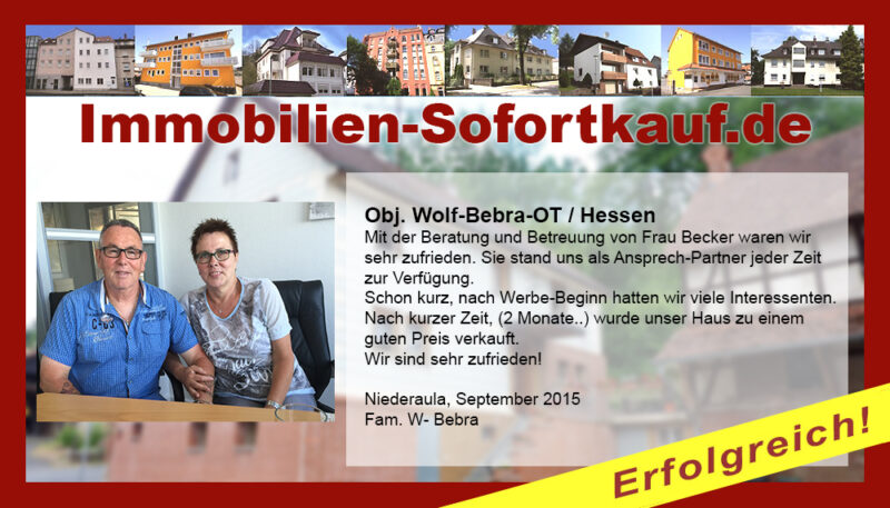 Mit der Beratung und Betreuung von Frau Becker…