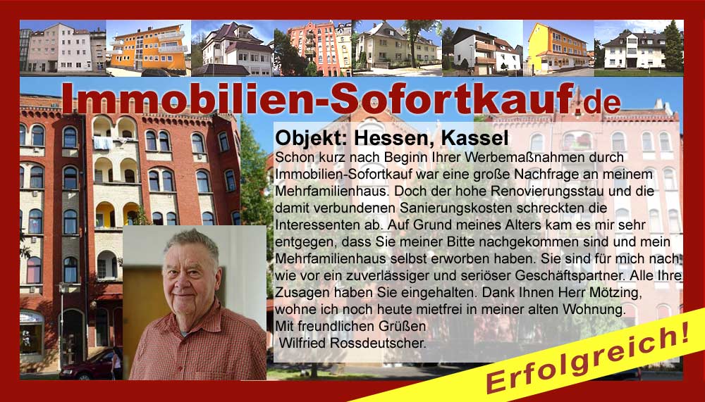 Schon kurz nach Beginn Ihrer Werbemaßnahmen durch Immobilien-Sofortkauf…