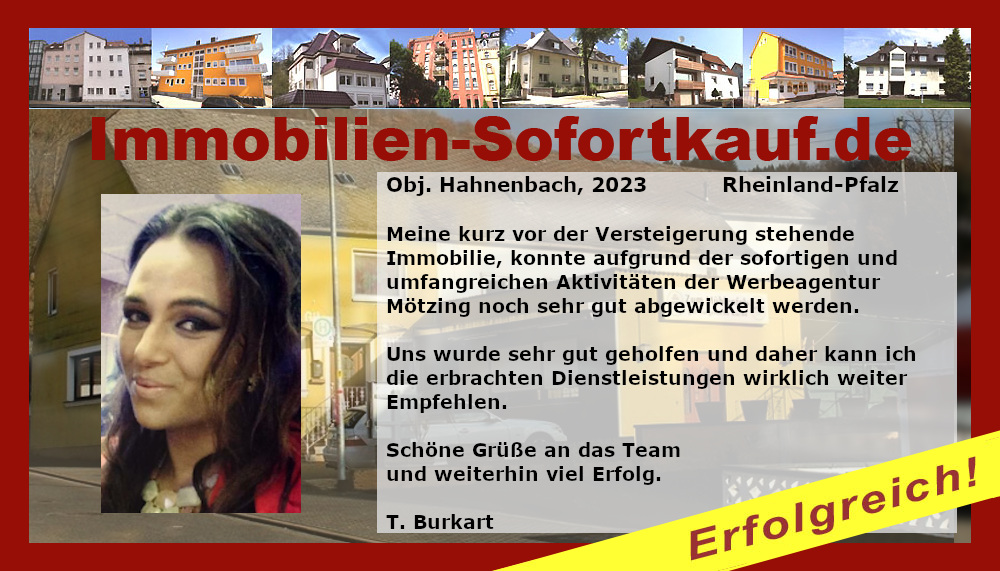 Meine Kurz vor der Versteigerung stehende Immobilie, konnte…