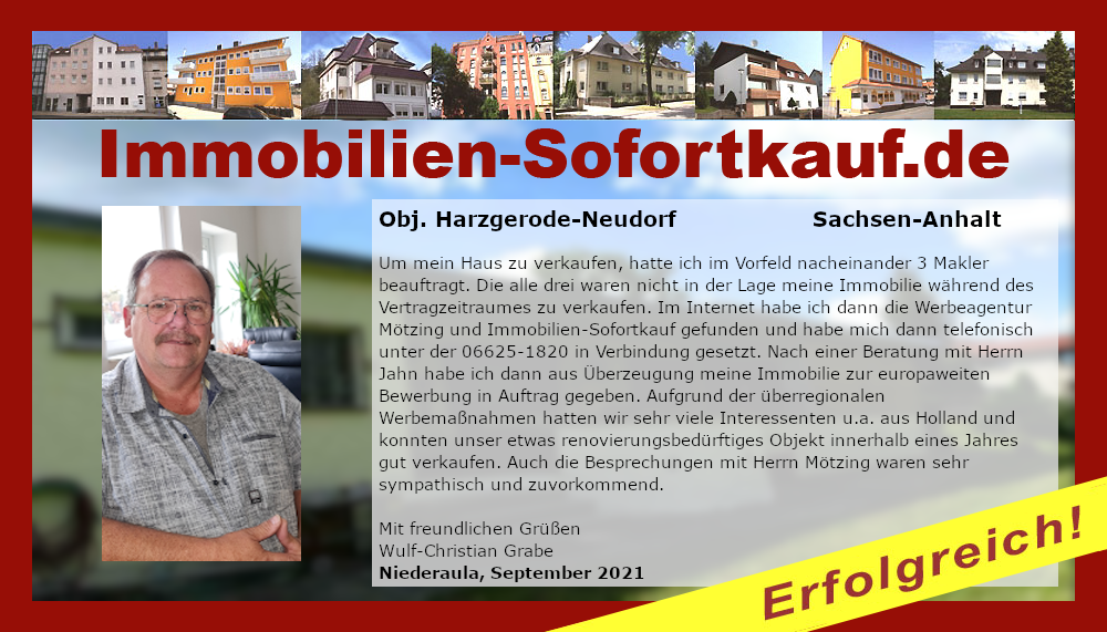 Um mein Haus zu verkaufen, hatte ich im…